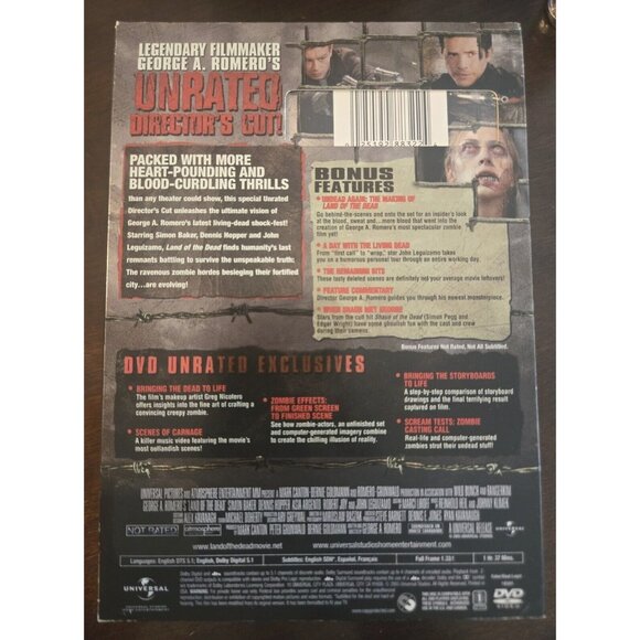 George A. Romeros Land Of The Dead DVD Full Screen Unrated Directors Cut - Picture 2 of 2